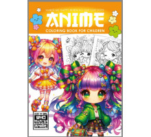 Раскраска A4, 16 стр, "ANIME" 25195 (20)
