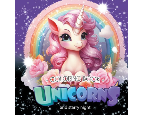 Раскраска 160х160 мм, 48 стр, "Unicorns" 23389 (10)