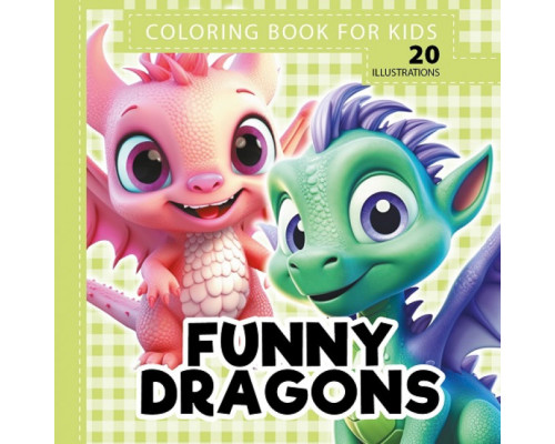 Раскраска 160х160 мм, 48 стр, "Funny dragons" 23399 (10)
