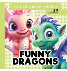 Carte de colorat 160x160 mm, 48 pag "Funny dragons" 23399 (10)