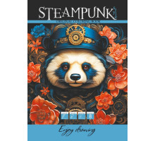Раскраска A4, 16 стр, "STEAMPUNK PANDA" 23366 (20)