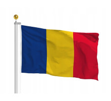Drapel ceremonial Romania 100x200cm, 160g/m2, satin