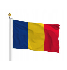 Drapel ceremonial Romania 100x200cm, 160g/m2, satin