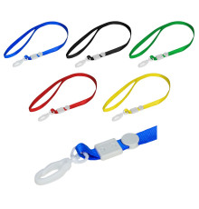 Lenta pentru ecuson cu carabin plastic, albastru S12-24 (100)