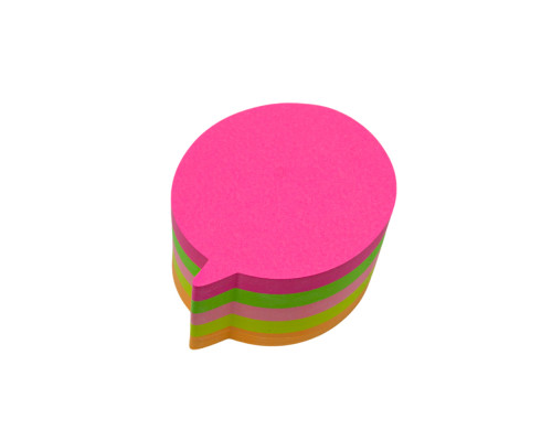 Бумага с липким слоем, круглая D-7см, 5цв. 375 л. (12)