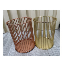 Pahar pentru pixuri, metal, rotund, auriu S11-9 (100)