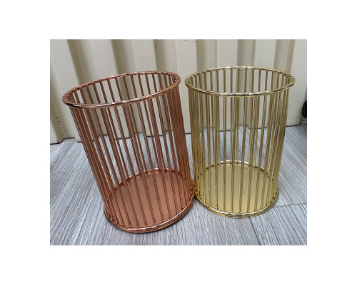 Pahar pentru pixuri, metal, rotund, auriu S11-9 (100)