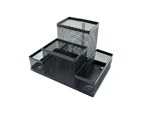 Organizator masa, 4 compartimente. 15*10*10сm, plasa metal negru (48)