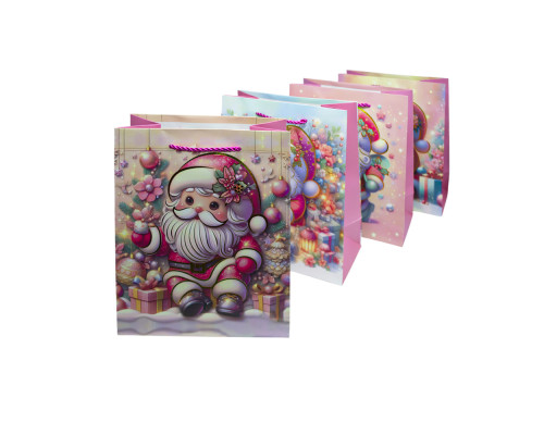 Punga p/u cadou 18*10*23 "Mos Craciun" SM-536S (12/720)