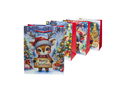Punga p/u cadou 18*10*23 "Cerb de Anul Nou" SM534S (12/720)