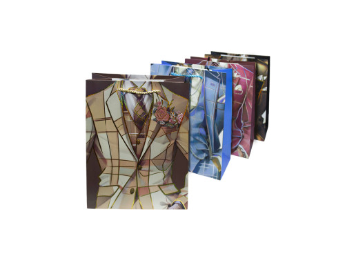 Пакет подарочный 18*10*23 "Gentleman" CM2959S (12/720)