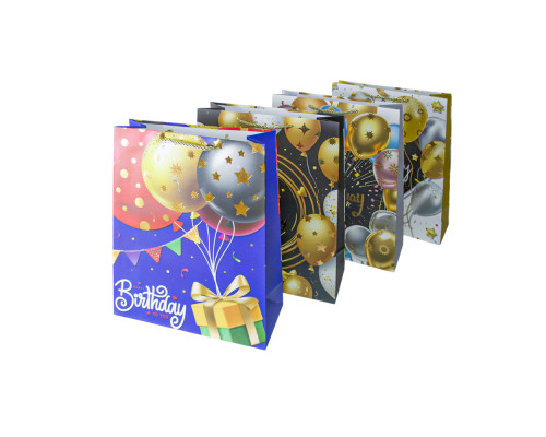 Punga p/u cadou 26*10*32 "Happy Birthday" SR-758M (12/480)