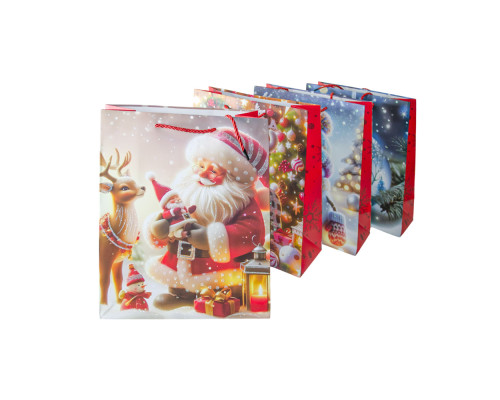 Пакет подарочный 26*12*32 "Новый Год" SD-353M (12/480)