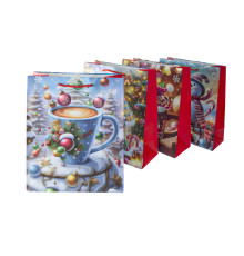 Пакет подарочный 26*12*32 "Новый Год" SD-627M (12/480)