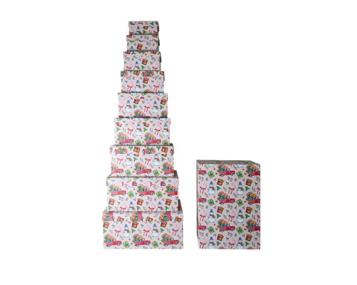 Set cutii pentru cadou 10buc. "Atmosferă de Crăciun" S58-25 (8)