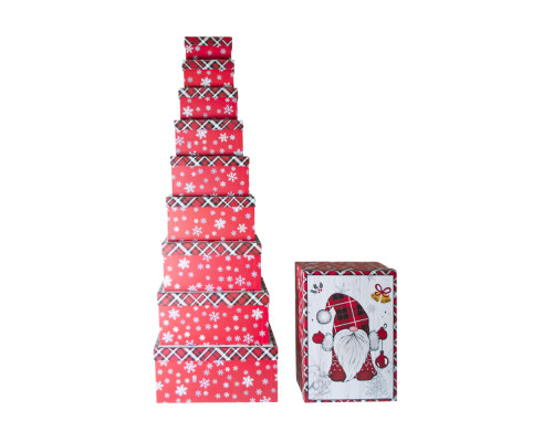 Set cutii pentru cadou 10buc. "Pitic de Anul Nou" S58-26 (8)