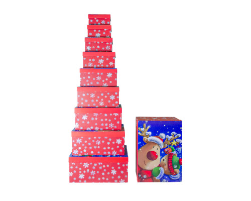 Set cutii pentru cadou 10buc. "An Nou" S58-27 (8)