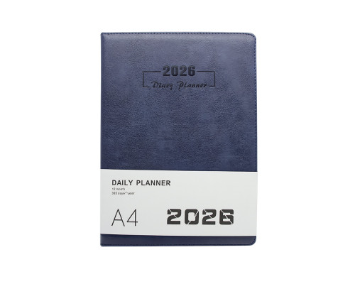 Ежедневник A4 датированный 2026, Clasica, синий *1265 (40)