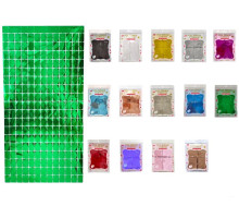 Блестящий дождь для стены фотозоны, прямоугольники, ассорти (300)