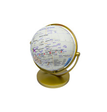 Glob alb pe suport decorativ auriu 14,2 cm (24)
