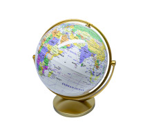 Glob alb pe suport decorativ auriu 20 cm (24)