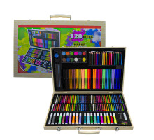 Набор для рисования 220 предметов, большой чемоданчик