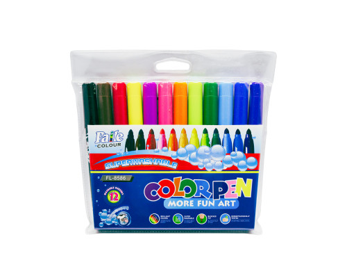 Фломастеры 12 цв. Super Washable JUMBO FL-8586 (144)