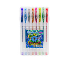 Набор ручек гелевых "Glitter " 8 цв STX-8 (30/240)