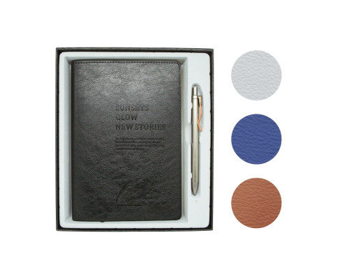 Set agenda nedatata + pix in cutie, 4 culori *5611 (40)