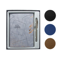 Набор ежедневник недатированный+ ручка в коробке, 4 цветов *2979 (40)