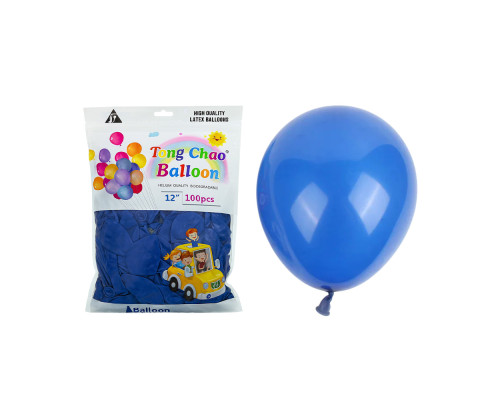 Надувные шары 12" синие Helium Quality 100шт