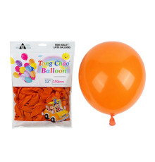 Надувные шары 12" оранжевые Helium Quality 100шт