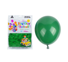 Надувные шары 12" зеленые Helium Quality 100шт