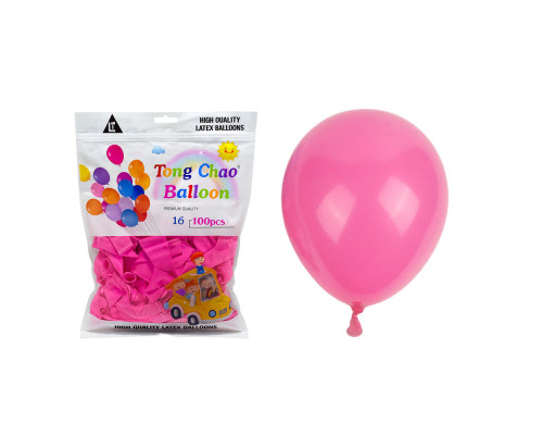 Надувные шары 12" розовые Helium Quality 100шт