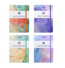 Блокнот А5 96 л. клетка, твердая обложка с резинкой, JooyDoo QD-15230 (48/96)