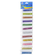 Set de sclipici în tuburi, 12 culori x 3 g (360)