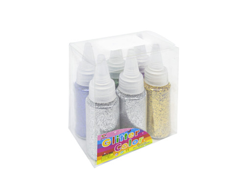 Set de sclipici, 5 culori x 20 g 6 borcănașe cu dozator (144)