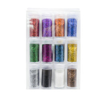 Set de sclipici, 12 culori x 15 g 12 borcănașe (144)