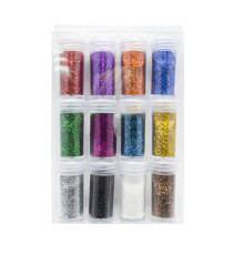 Set de sclipici, 12 culori x 15 g 12 borcănașe (144)
