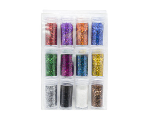 Set de sclipici, 12 culori x 15 g 12 borcănașe (144)