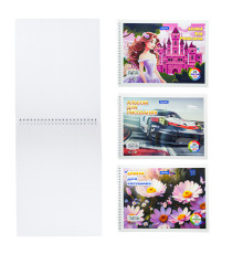 Album de desen A4, 20 file pe spira QD-13005-20 (8/192)