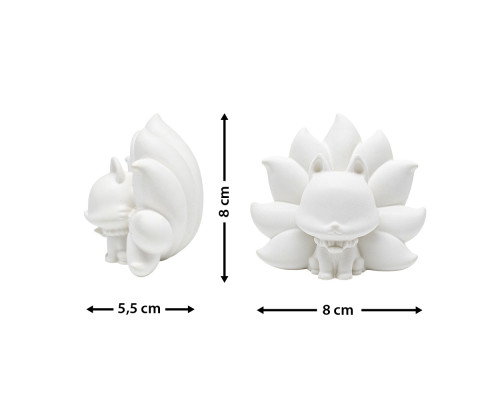 Figurina din gips "Vulpe cu nouă cozi" 8,5*8,5*6 сm CM*