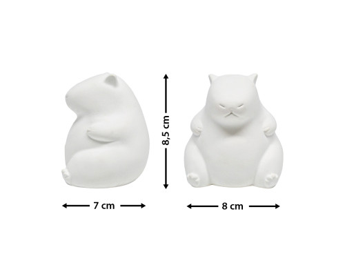 Figurina din gips "Capybara" 9*8*7 сm CM*