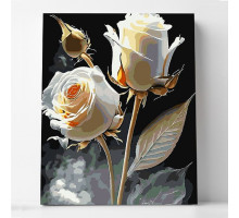 Set pictură pe numere 60*80 "Trandafiri albi" 4716