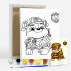 Set de pictat pe pânză pentru copii 20x25 "Paw Patrol Rubble" +6vopsee +pensula 7029