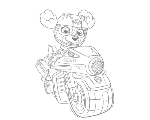 Set de pictat pe pânză pentru copii 20x25 "Paw Patrol Zuma" +6vopsee +pensula 7030