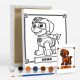 Набор детский для рисования на холсте 20*25 "Paw Patrol Zuma" +6 красок +кисточка 7032