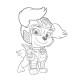 Set de pictat pe pânză pentru copii 20x25 "Paw Patrol Skye" +6vopsee +pensula 7034