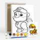 Set de pictat pe pânză pentru copii 20x25 "Paw Patrol Rubble" +6vopsee +pensula 7035