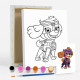Set de pictat pe pânză pentru copii 20x25 "Paw Patrol Skye" +6vopsee +pensula 7036